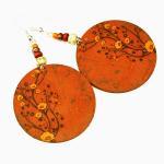 Chestnut Brown Earrings Flo..