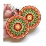 rosette Earrings Mandala Ro..
