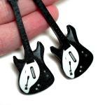 Guitar Earrings, Long dangl..