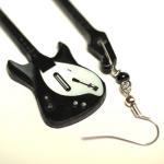 Guitar Earrings, Long dangl..