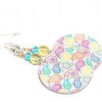 Paisley Earrings - Pastel p..