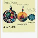 Paisley Earrings - Pastel p..