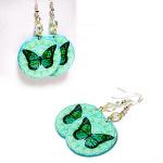 Butterfly Earrings - Blue a..
