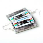Retro cassette tape Earring..