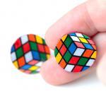 Rubik Cube Stud / Post Ear..